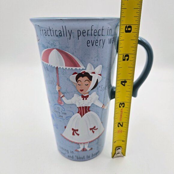 Disney Mary Poppins Mug Latte Tall Cup Practically Perfect In Every Way Coffee - Picture 2 of 12